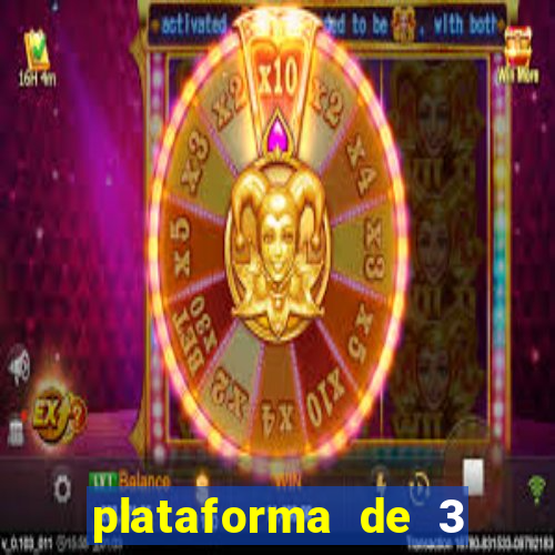 plataforma de 3 reais jogo